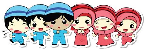 Dari video, kata kata, sampai kumpulan gambar gokil. Gambar Kartun Anak Muslim Mengaji - HijabFest