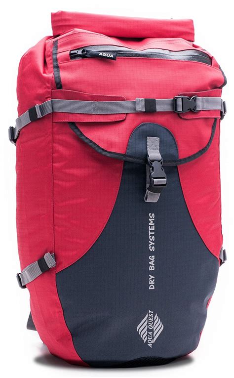 Aqua Quest Stylin 100 Waterproof Dry Bag Backpack 30 L Gray Red Or Black Additional