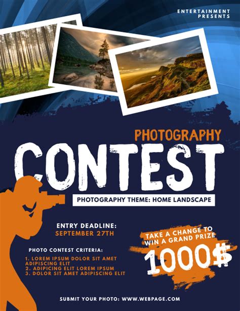 Photography Contest Flyer Template Postermywall