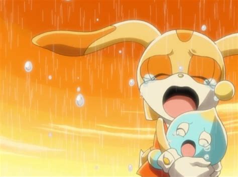 Dogs do not shed tears. Cream The Rabbit - Sonic Fan Site!!!
