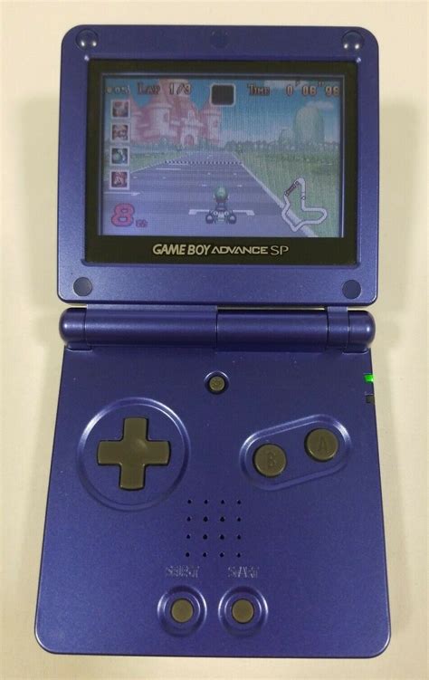 Nintendo Game Boy Advance Gba Sp Cobalt Blue Machine Ags 001 Nice
