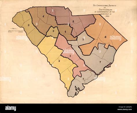 The Congressional Districts Of South Carolina As Gerrymandered By