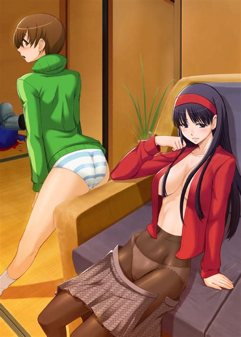 Satonaka Chie Amagi Yukiko And Kuma Persona And 1 More Drawn By