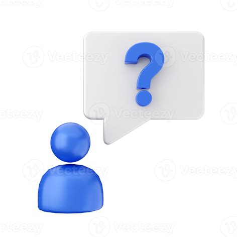 3d Frequently Asked Questions Icon Illustration Render 22359781 Png