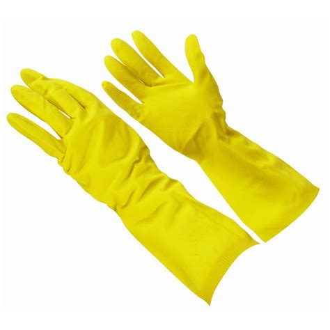 Standard Yellow Household Washing Up Gloves Janitorial Direct Ltd