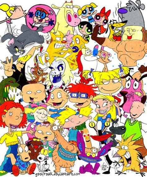 Nickelodeon And Cartoon Network Shows From The 90s