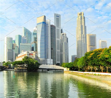 Skyline of Singapore downtown | High-Quality Architecture Stock Photos ~ Creative Market