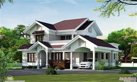 Beautiful Villa Elevation In 2000 Sqfeet Kerala Home Design And