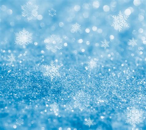 Blue Snowflake Wallpaper Hd