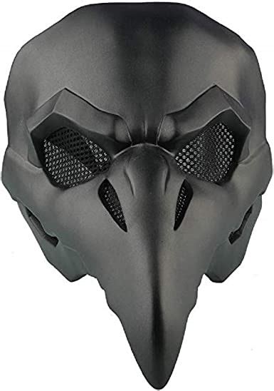 Damdos Halloween Prop Cosplay Mask For Ow Crow Reaper Masks