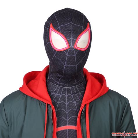 Spider Man Into The Spider Verse Miles Morales Cosplay Costume Outfit