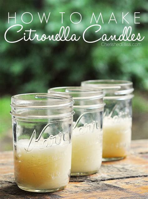 How To Make Citronella Candles Cherished Bliss