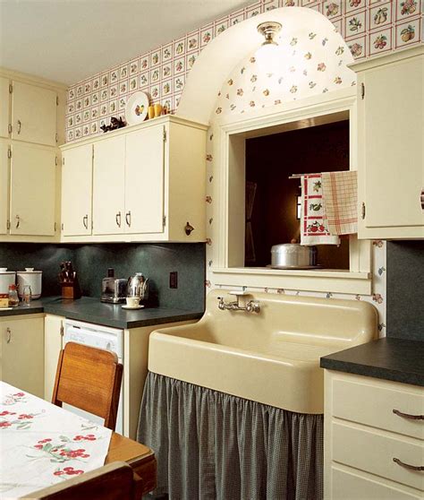 Add Charm With Kitchen Wallpaper Restoration And Design For The Vintage