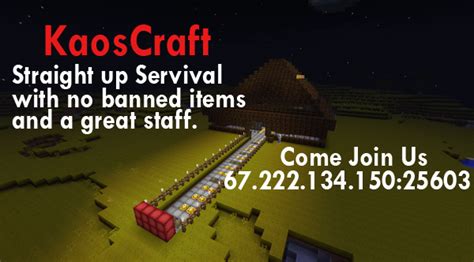 We did not find results for: KoasCraft Survival Server Minecraft Server