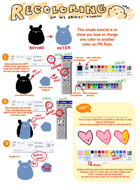 Ms Paint Recolor Tutorial By Chocuu On Deviantart