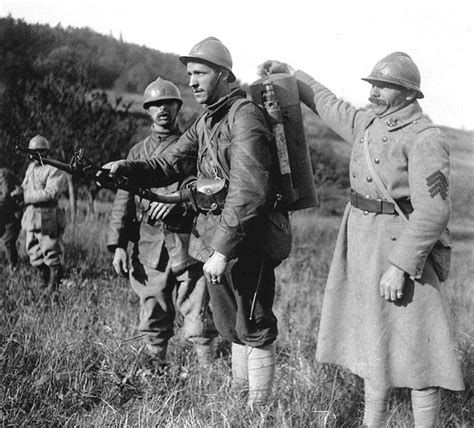 French Flamethrower Unit Of 68e Bataillon De Chasseurs Alpins 1917