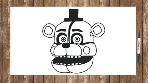 How To Draw Fnaf Sister Location Characters Funtime Freddy Face Drawing