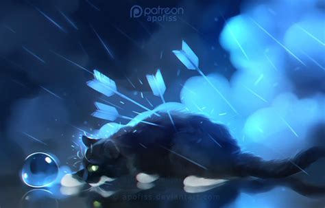 Light Stranded By Apofiss Cute Animal Drawings Black Cat Art