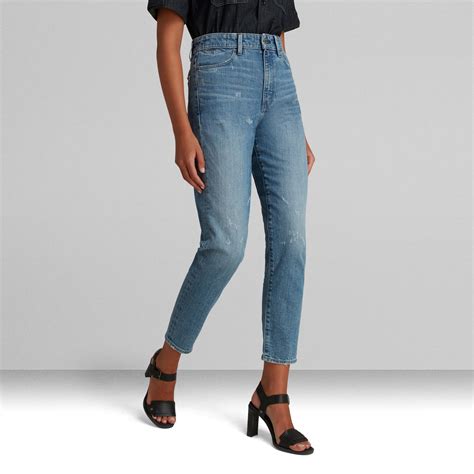 Janeh Ultra High Mom Ankle Jeans Light Blue G Star Raw® Us