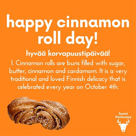 Happy Cinnamon Roll Day Everyone Rlearnfinnish