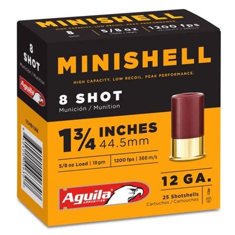 Aguila Minishell Gauge Inches Shot Oz Shotshell Box