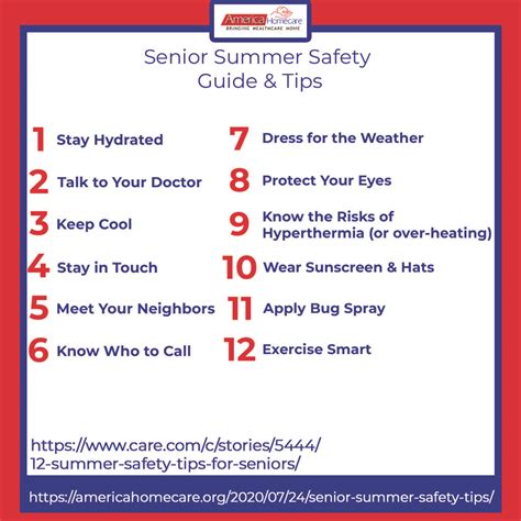 Senior Summer Safety Tips America Homecare America Homecare Inc