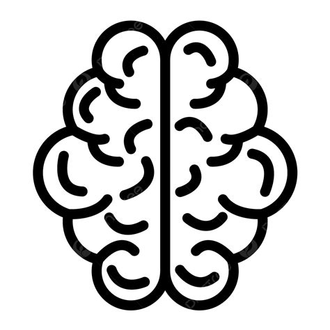 Human Brain Vector Icon Design Illustration Human Brain Human Brain