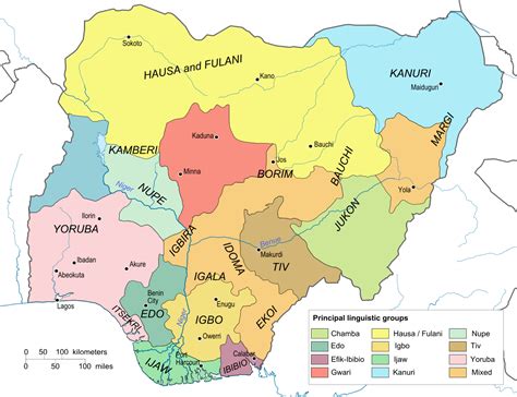 Nigeria Languages • Map •