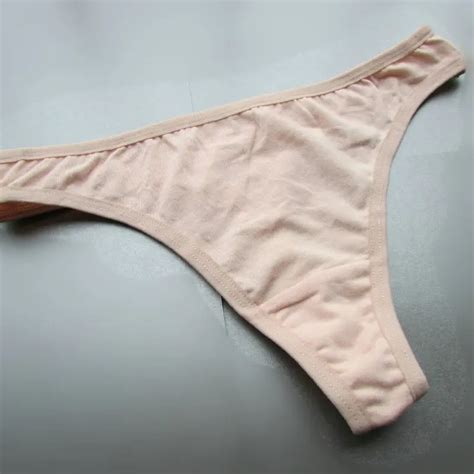 Sm Pure Cotton Sexy Panties Beige Women Sexy G String Soft Good Quality Sexy Tback Soft Women