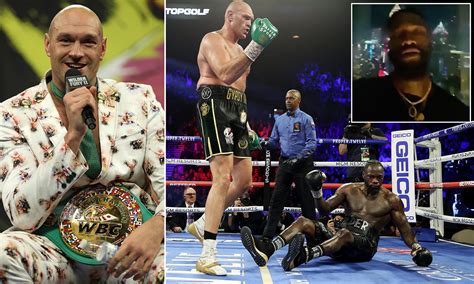 Tyson Fury Claims Deontay Wilder Has Lost His Marbles After Accusing