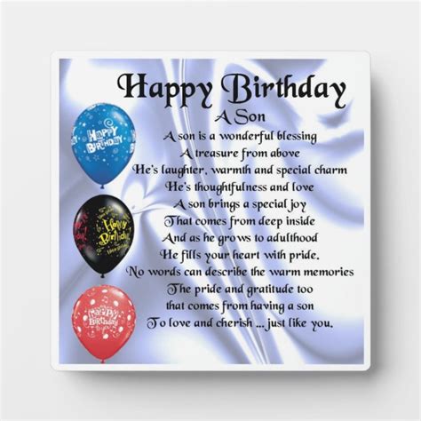 Happy Birthday Son Poems Images And Photos Finder