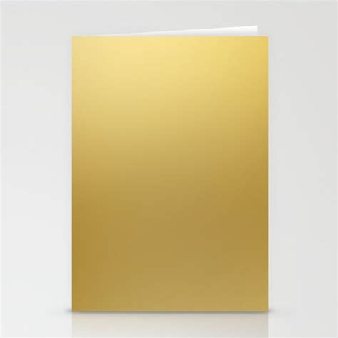 Buy Solid Gold Stationery Cards By Newburydesigns Worldwide Shipping