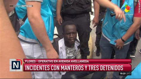 Incidentes Con Los Manteros En Flores Hay Tres Detenidos YouTube