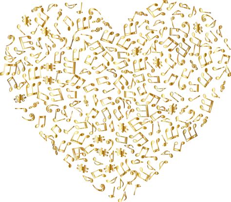 Download free music note png images. Library of gold glitter heart transparent library png files Clipart Art 2019