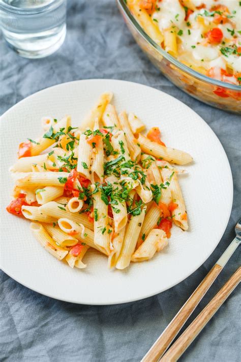 Easy Penne Pasta Bake With Tomatoes and Cheese Recipe