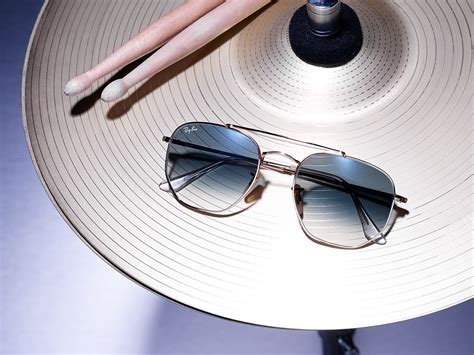 The Music Sounds Better In A Pair Of Geometric Double Bridge Ray Ban Shades Ray Ban Sunglasses