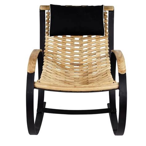Bayou Breeze Hampton Teak Rocking Chair With Cushions Wayfair