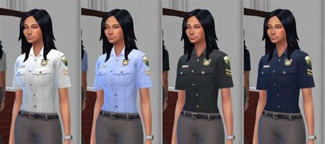 Simple Police Shirts By Ventusmatt At Mod The Sims Sims 4 Updates