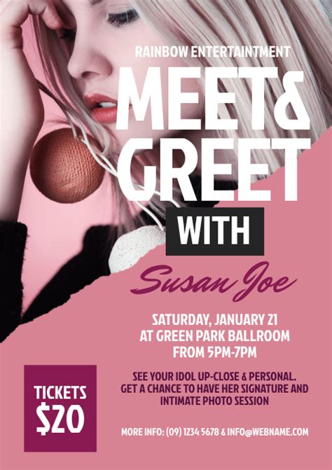 Copy Of Meet And Greet Flyer Postermywall