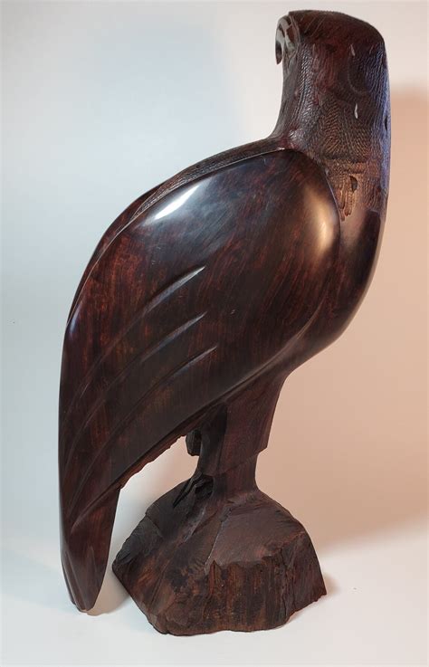 Large Vintage Ironwood Eagle Carving Free Shipping Etsy