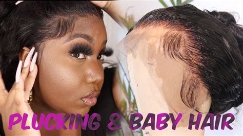 How To Pluck A Frontal Like A Pro Beginners Only Dsoar Natural Wave Hair Youtube
