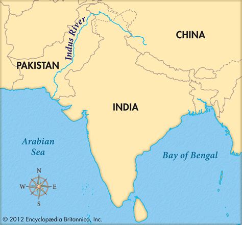 Indus River In India Map Map Images And Photos Finder