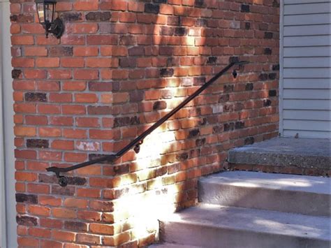 Stair railings serve more than a functional purpose. Exterior Metal Wrap-Around Handrail - Great Lakes Metal ...