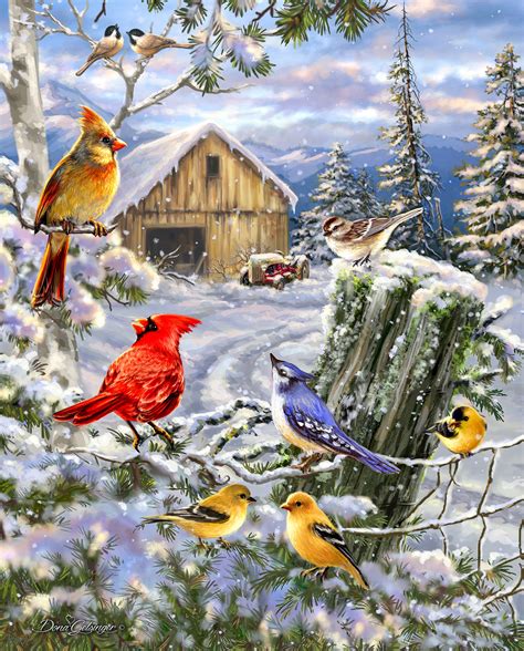 Springbok Puzzles - Frosty Morning Song - 1000 Piece Jigsaw Puzzle 