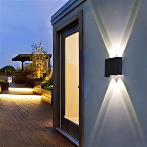 Electric Ip65 Outdoor Wall Light Led Lamp Garden Corridor Balcony Up