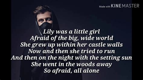 lyrics lily alan walker