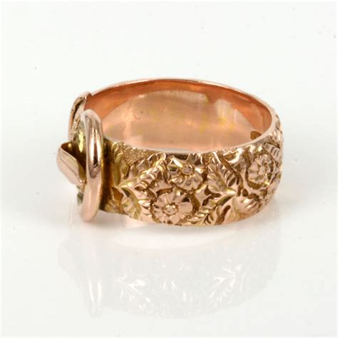 Buy Antique Rose Gold Buckle Ring Sold Items Sold Rings Sydney