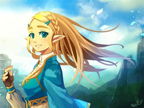 Princess Zelda By Colornix The Legend Of Zelda Breath Of The Wild
