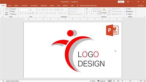 How To Create Logo Design In Power Point Youtube