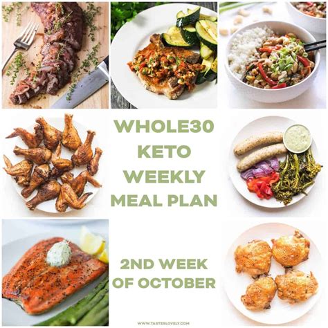 Whole30 Keto Weekly Meal Plan October Week 2 Tastes Lovely